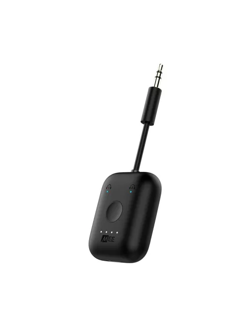 MEE AUDIO CONNECT AIR - Vezetéknéküli audio jeltovábbító aptX Low Latency-vel repüléshez és otthoni zenehallgatáshoz - Fekete