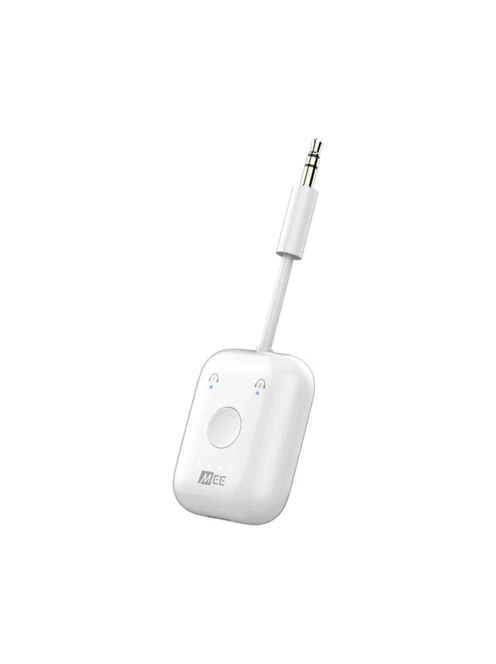 MEE AUDIO CONNECT AIR - Vezetéknéküli audio jeltovábbító aptX Low Latency-vel repüléshez és otthoni zenehallgatáshoz - Fehér