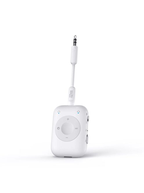 MEE AUDIO CONNECT AIR PRO - Vezetéknéküli audio jeltovábbító és vevő aptX Low Latency-vel repüléshez és otthoni zenehallgatáshoz - Fehér
