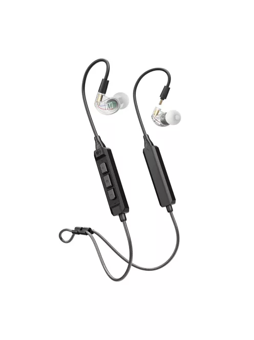 MEE AUDIO M6 PRO BT - Professzionális és otthoni célra tervezett fülmonitor hagyományos és BT3 Bluetooth kábellel - Színtelen