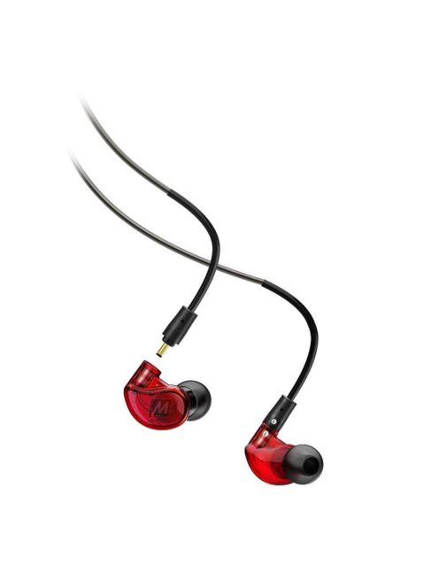 MEE AUDIO M6 PRO MKII - Zajkizáró kialakítású, professzionális fülhallgató (IEM), cserélhető kábellel. - Vörös
