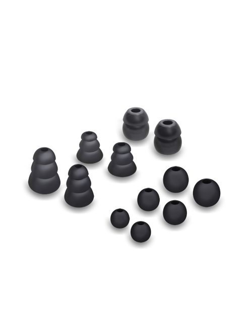 MEE AUDIO M6-USB - Memória kábeles sport fülhallgató Type-C csatlakozóval - Fekete