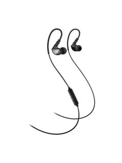  MEE AUDIO X1 -Sport fülhallgató mikrofonnal és távirányítóval IPX5 vízvédettséggel - Fekete-Szürke