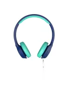 MEE AUDIO KIDJAMZ KJ45BT - Hallást védő mikrofonos Bluetooth fejhallgató gyermekeknek limitált hangnyomással - Kék