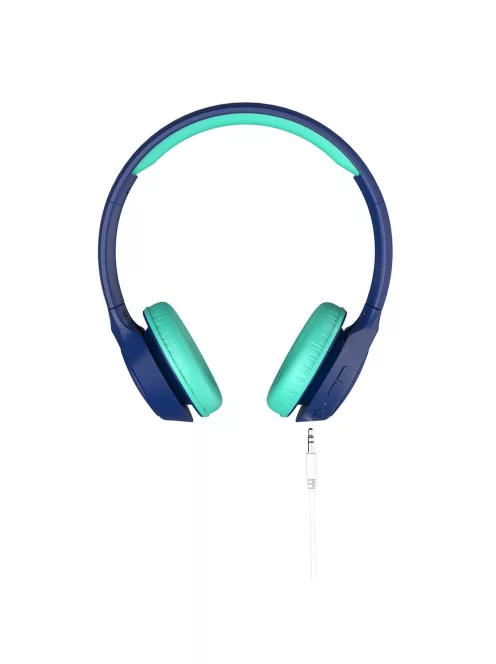 MEE AUDIO KIDJAMZ KJ45BT - Hallást védő mikrofonos Bluetooth fejhallgató gyermekeknek limitált hangnyomással - Kék