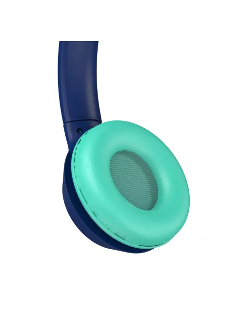 MEE AUDIO KIDJAMZ KJ45BT - Hallást védő mikrofonos Bluetooth fejhallgató gyermekeknek limitált hangnyomással - Kék