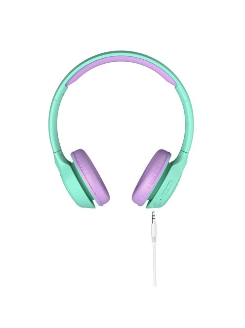 MEE AUDIO KIDJAMZ KJ45BT - Hallást védő mikrofonos Bluetooth fejhallgató gyermekeknek limitált hangnyomással - Menta