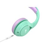 MEE AUDIO KIDJAMZ KJ45BT - Hallást védő mikrofonos Bluetooth fejhallgató gyermekeknek limitált hangnyomással - Menta