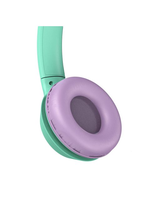 MEE AUDIO KIDJAMZ KJ45BT - Hallást védő mikrofonos Bluetooth fejhallgató gyermekeknek limitált hangnyomással - Menta