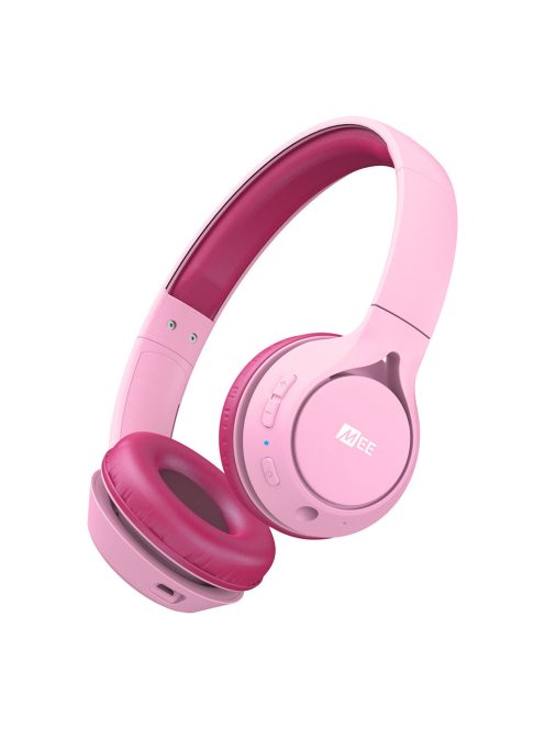 MEE AUDIO KIDJAMZ KJ45BT - Hallást védő mikrofonos Bluetooth fejhallgató gyermekeknek limitált hangnyomással - Pink