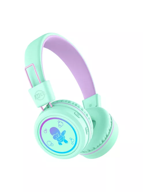 MEE AUDIO KIDJAMZ KJ55BT - Hallást védő mikrofonos Bluetooth fejhallgató gyermekeknek limitált hangnyomással - Menta