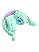 MEE AUDIO KIDJAMZ KJ55BT - Hallást védő mikrofonos Bluetooth fejhallgató gyermekeknek limitált hangnyomással - Menta