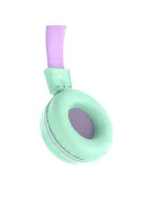 MEE AUDIO KIDJAMZ KJ55BT - Hallást védő mikrofonos Bluetooth fejhallgató gyermekeknek limitált hangnyomással - Menta