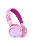 MEE AUDIO KIDJAMZ KJ55BT - Hallást védő mikrofonos Bluetooth fejhallgató gyermekeknek limitált hangnyomással - Pink