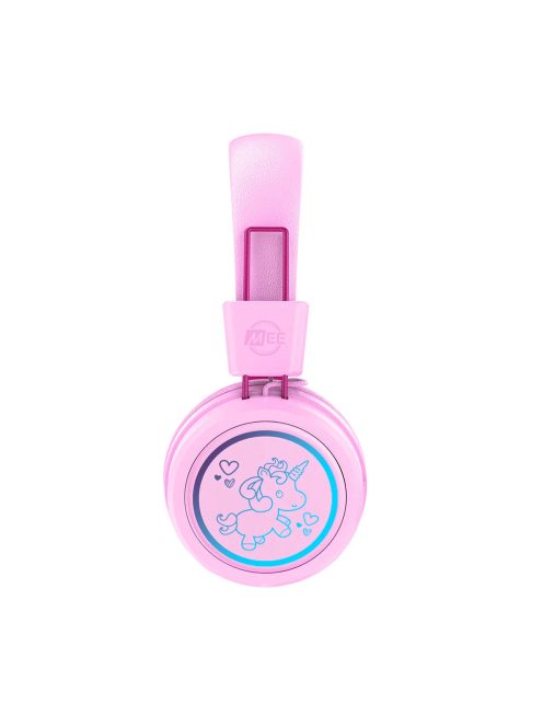 MEE AUDIO KIDJAMZ KJ55BT - Hallást védő mikrofonos Bluetooth fejhallgató gyermekeknek limitált hangnyomással - Pink