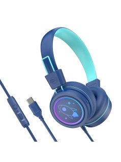   MEE AUDIO KIDJAMZ KJ55 - Hallást védő mikrofonos fejhallgató gyermekeknek limitált hangnyomással - Kék