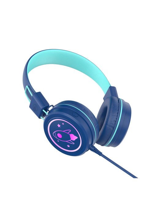 MEE AUDIO KIDJAMZ KJ55 - Hallást védő mikrofonos fejhallgató gyermekeknek limitált hangnyomással - Kék