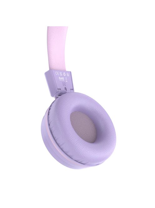 MEE AUDIO KIDJAMZ KJ55 - Hallást védő mikrofonos fejhallgató gyermekeknek limitált hangnyomással - Levendula