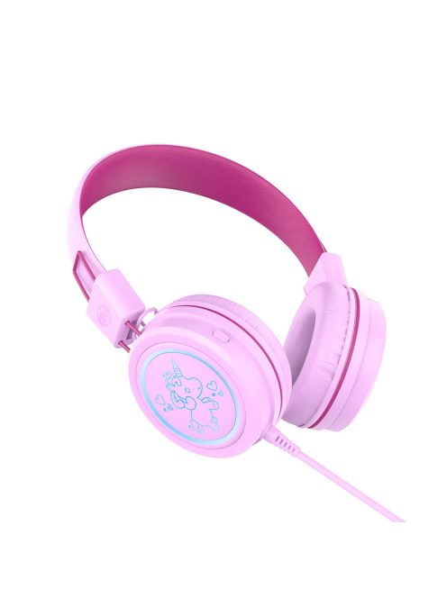 MEE AUDIO KIDJAMZ KJ55 - Hallást védő mikrofonos fejhallgató gyermekeknek limitált hangnyomással - Pink
