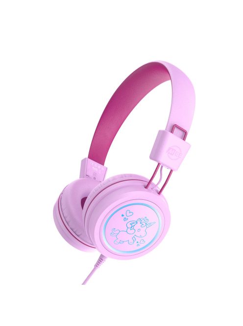 MEE AUDIO KIDJAMZ KJ55 - Hallást védő mikrofonos fejhallgató gyermekeknek limitált hangnyomással - Pink