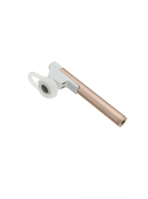 AWEI A835BL - Bluetooth vezeték nélküli premium mono headset autós töltő-dokkolóval - Rózsaarany