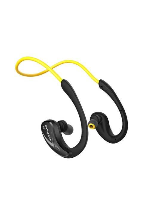 AWEI A880BL - Bluetooth vezeték nélküli merev nyakpántos sport fülhallgató - Sárga