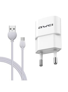 AWEI C-831 - EU hálózati töltő MicroUSB kábellel
