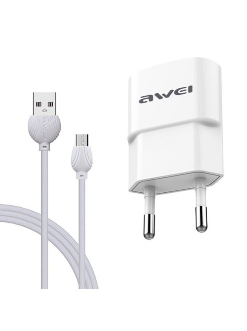 AWEI C-831 - EU hálózati töltő MicroUSB kábellel