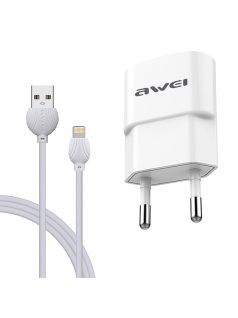 AWEI C-832 - EU hálózati töltő Lighting kábellel