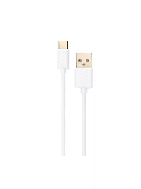 AWEI CL-89 - USB - Type-C kábel, műa. fejrésszel 1M - Fehér