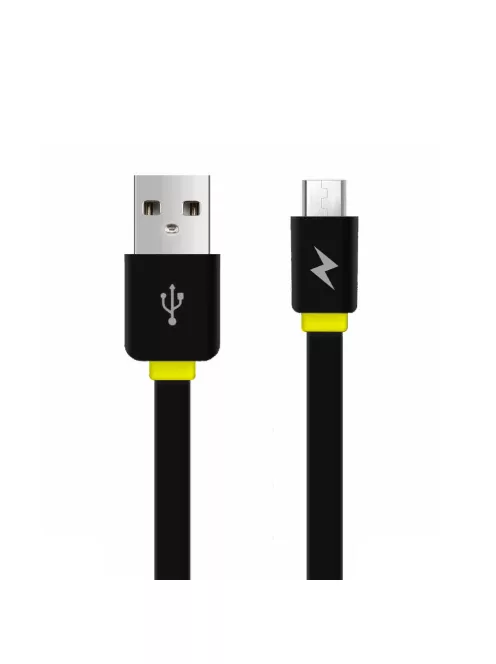 AWEI CL-950 - Lapos MicroUSB kábel - Fekete