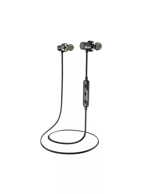 AWEI X670BL - Bluetooth vezetékmentes sport fülhallgató két meghajtóval - Fekete