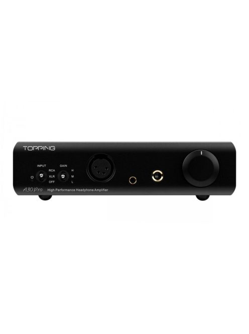 TOPPING A30 PRO - Prémium minőségű asztali NFCA fejhallgató erősítő - Fekete