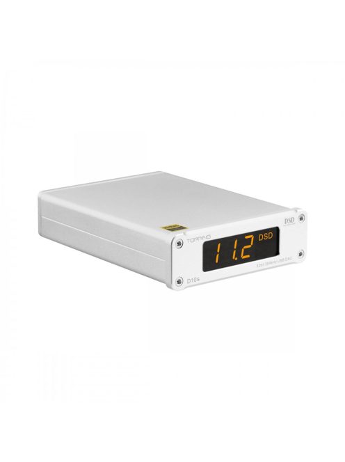 TOPPING D10S - Asztali USB DAC 32bit 384KHz DSD256 - Ezüst