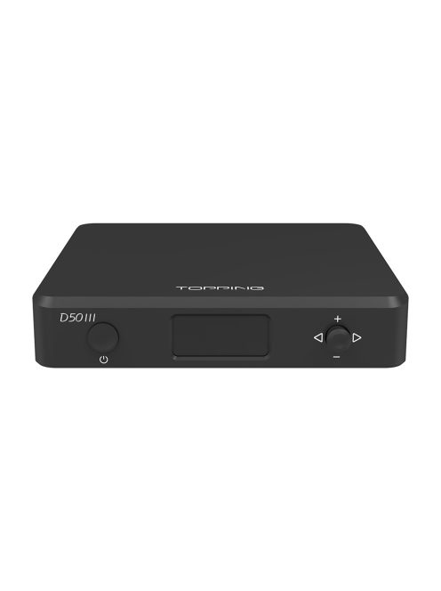 TOPPING D50 III - Asztali DAC Bluetooth 5.1 aptX HD LDAC 32bit 768kHz DSD125 - Fekete