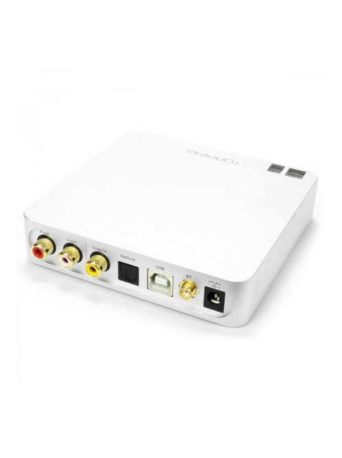 TOPPING D50S - Prémium minőségű asztali DAC 32bit 768KHz DSD512 - Ezüst