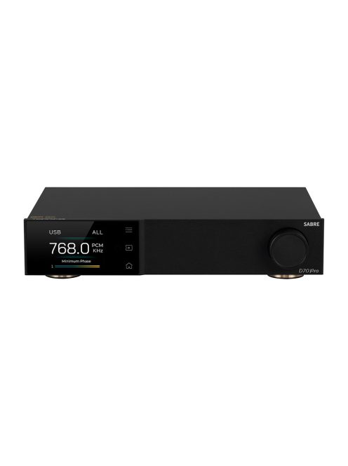 TOPPING D70 PRO SABRE - Asztali DAC Bluetooth 5.1 aptX HD LDAC 32bit 768kHz PCM és DSD512 - Fekete