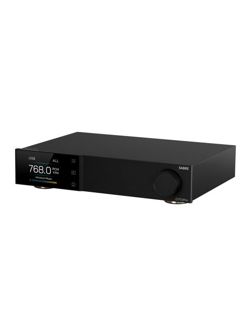 TOPPING D70 PRO SABRE - Asztali DAC Bluetooth 5.1 aptX HD LDAC 32bit 768kHz PCM és DSD512 - Fekete
