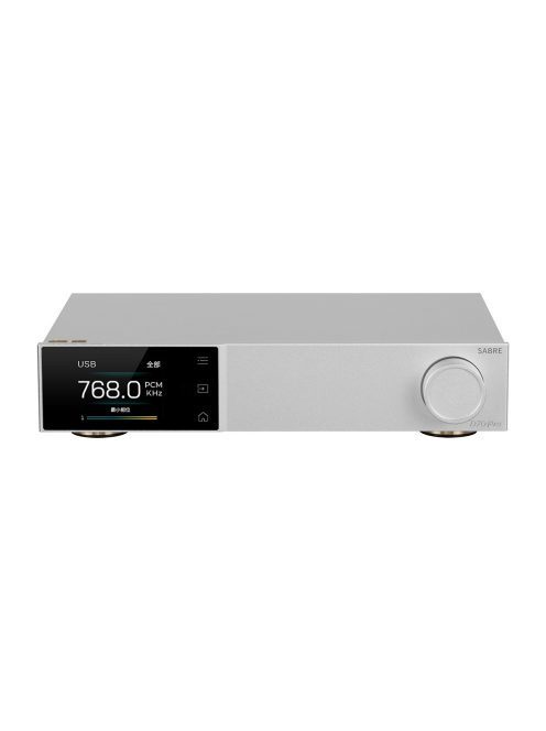 TOPPING D70 PRO SABRE - Asztali DAC Bluetooth 5.1 aptX HD LDAC 32bit 768kHz PCM és DSD512 - Ezüst