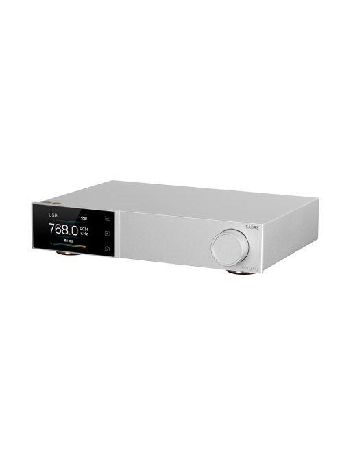 TOPPING D70 PRO SABRE - Asztali DAC Bluetooth 5.1 aptX HD LDAC 32bit 768kHz PCM és DSD512 - Ezüst