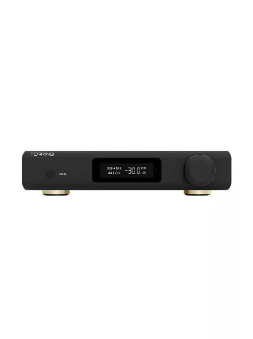 TOPPING D90 III DISCRETE - Asztali 1-bit DAC Bluetooth 5.1 aptX HD LDAC 32bit 768kHz DSD512 - Fekete