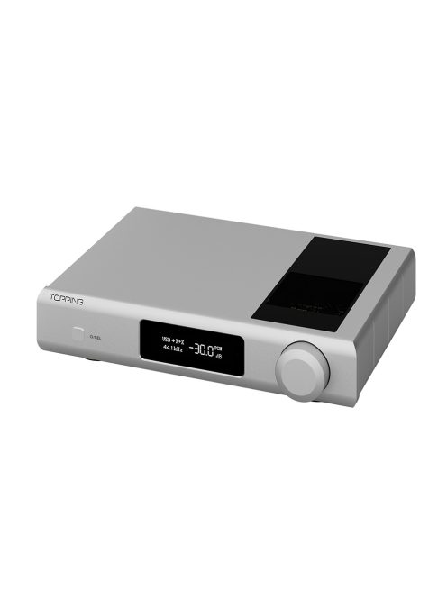 TOPPING D90 III DISCRETE - Asztali 1-bit DAC Bluetooth 5.1 aptX HD LDAC 32bit 768kHz DSD512 - Ezüst