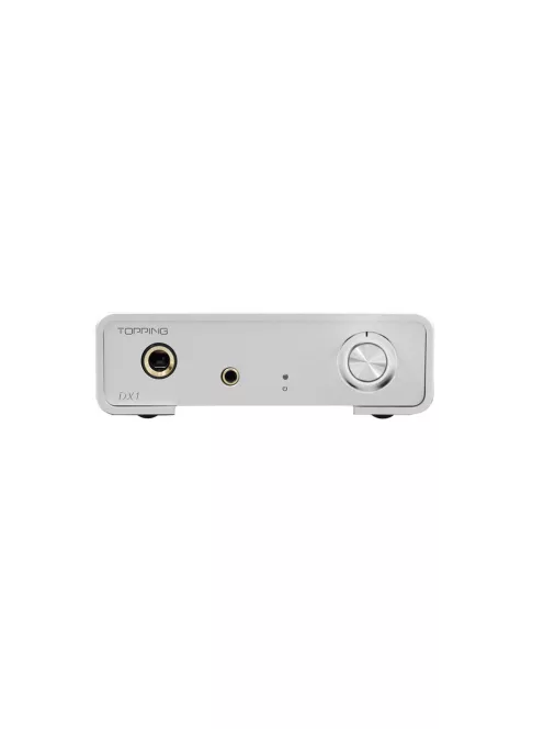 TOPPING DX1 - Asztali DAC és fejhallgató erősítő 32bit 384kHz DSD256 - Ezüst