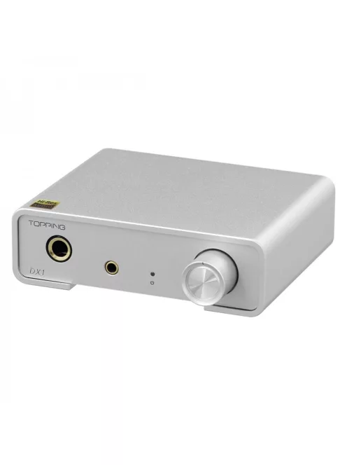 TOPPING DX1 - Asztali DAC és fejhallgató erősítő 32bit 384kHz DSD256 - Ezüst