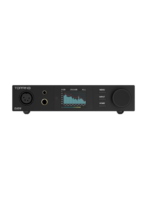 TOPPING DX5 II - Asztali DAC és NFCA fejhallgató erősítő Bluetooth 5.1 aptX HD LDAC 32bit 768kHz DSD512 - Fekete - NEW