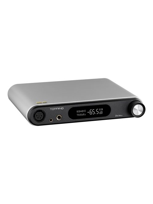 TOPPING DX7 PRO+ - High-End minőségű asztali DAC és fejhallgató erősítő Bluetooth 5.0 aptX HD LDAC 32bit 768kHz DSD512 - Szürke