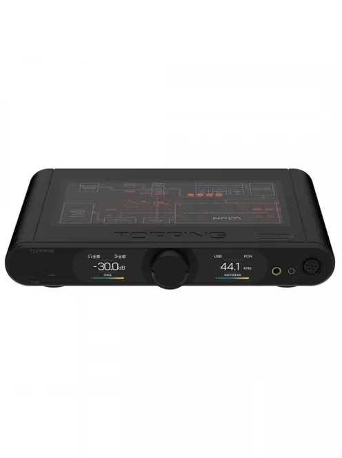 TOPPING DX9 - Asztali DAC és NFCA fejhallgató erősítő Bluetooth 5.1 AptX HD LDAC 32bit 768kHz DSD512 - Fekete