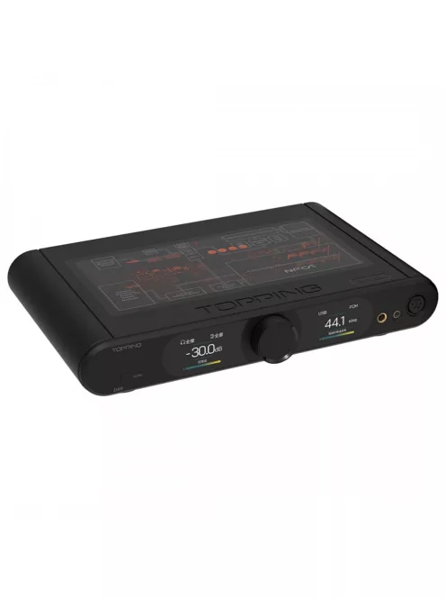 TOPPING DX9 - Asztali DAC és NFCA fejhallgató erősítő Bluetooth 5.1 AptX HD LDAC 32bit 768kHz DSD512 - Fekete