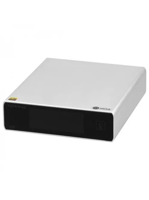 TOPPING E50 - Asztali MQA DAC 32bit 768kHz DSD512 - Ezüst