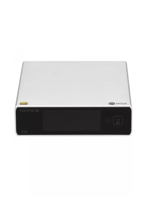 TOPPING E50 - Asztali MQA DAC 32bit 768kHz DSD512 - Ezüst